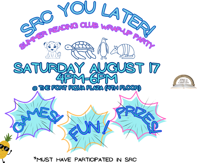 SRC You Later - Summer Reading Club Wrap-Up Party