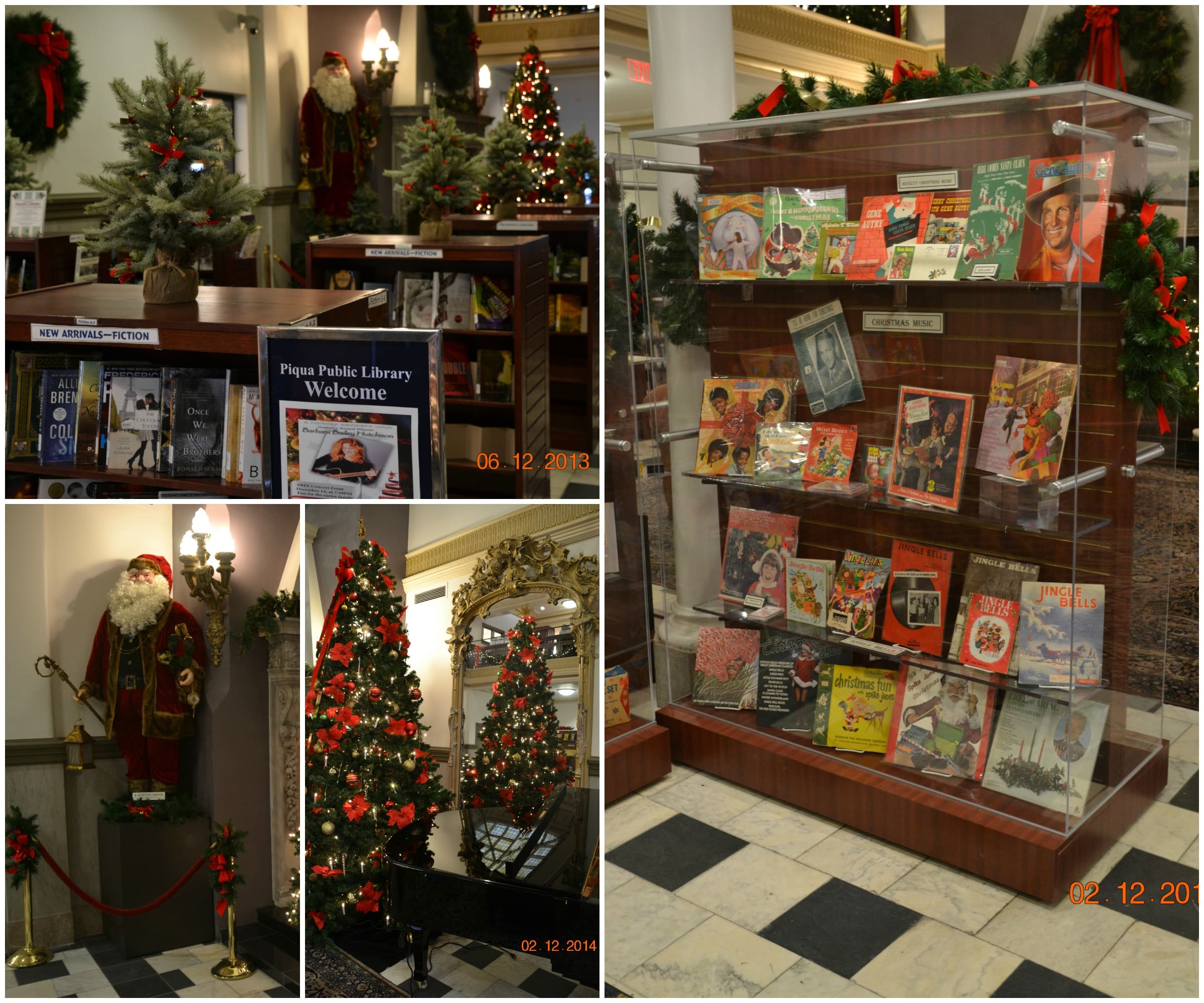 Lobby images, Fess-tive Santa, Christmas music